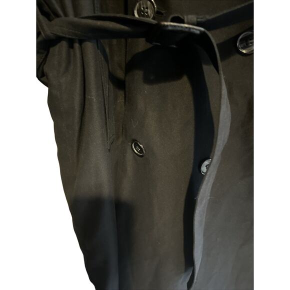 Men’s Pierre Cardin black raincoat size 42 long zip lining - Picture 9 of 16